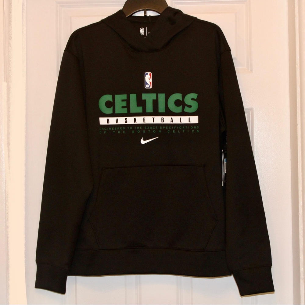 Men's Nike Black Boston Celtics Pullover Hoodie
